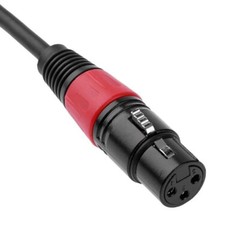 XLR 3 Pins Female to 3.5mm (1/8″) TRS Female Microphone Extension Adapter Cable