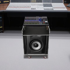14U PA DJ Rack Case With Wheels & Brakes, 330 Lb Road Flight Case 19 In