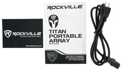 Rockville TITAN PORTABLE ARRAY Battery Powered PA DJ Speaker System w/Subwoofer