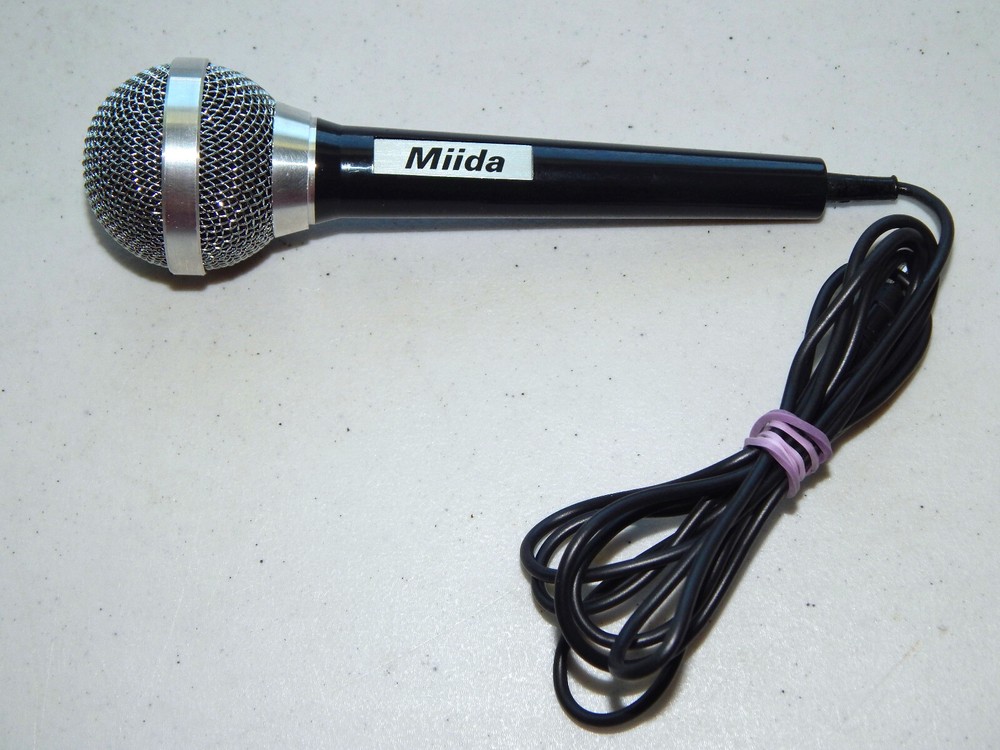 Vintage Miida Corded Microphone Japan 3.5mm Jack *UNTESTED* FREE SHIPPING!!