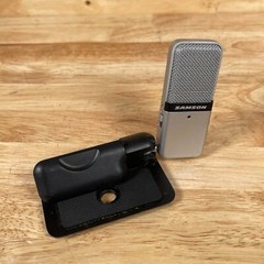 Samson Go Mic Silver/Black 18kHz Multi-Pattern Portable USB Condenser Microphone