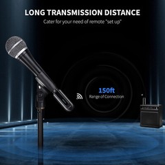 2.4GHz Wireless XLR Transmitter Receiver for Dynamic Mic 48V Condenser Mic Mixer