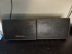 Nady Audio PM-100 Personal Stage Monitor Speakers Pair Black Plastic Metal Used
