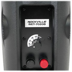 2 Rockville WET-7020B 5.25″ 70V Commercial Indoor/Outdoor Wall Speakers in Black