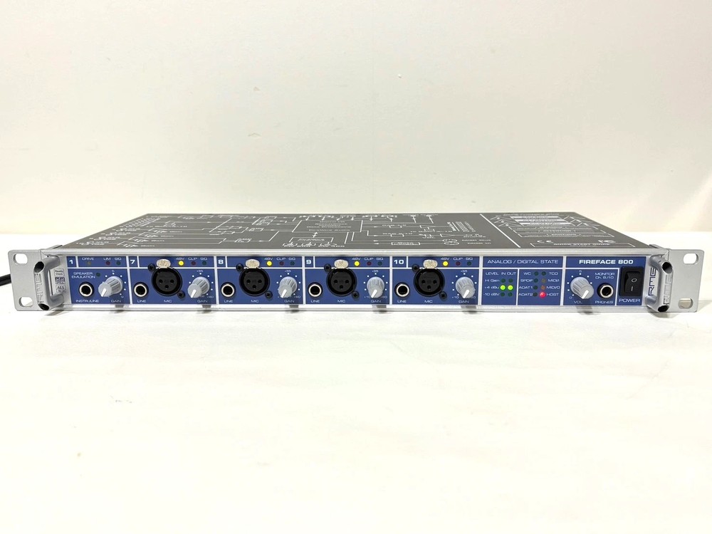 RME Fireface 800 Firewire Audio Digital Recording interface. ②