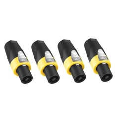 Rannsgeer speakon connector 4 pole with Twist Lock (4 Pack)