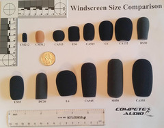 Small Microphone Windscreens (Microphone Covers) 6-Pack Headset/Lapel (Lavalier)
