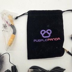 Purple Panda Lavalier Lapel Microphone Kit – Clip-on Omnidirectional Condenser