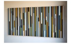 acoustic sound diffuser panels, Mosaic wood wall art,3d Sound diffuser 18x24inch