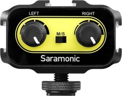 Saramonic SR-AX100 Microphone Audio Mixer for DSLR Cameras & Camcorders (Yellow)