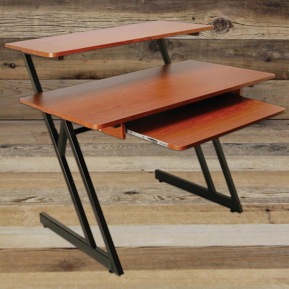 Open Box On-Stage WS7500RB Studio Workstation Desk, Rosewood WS-7500 RB