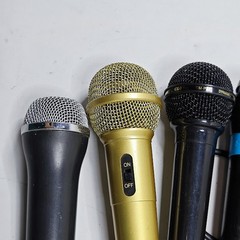 Lot of 10 Assorted Microphones – Used, Various Colors & Models