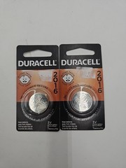 2 x 2016 Duracell Coin Cell Batteries – Lithium 3V