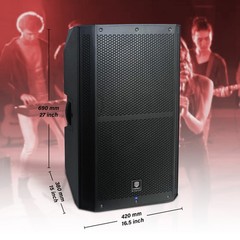 PRORECK 15″ Powered Subwoofer 1400W DSP Outdoor Mega Party BBQ Event Speaker