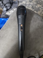 Wired Handheld/Stand-Held Microphone 1/4 in TS Plug On/Off Switch Black