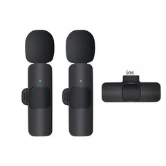 Mini Wireless Lavalier Microphone USB C Noise Cancellation Lapel Mic for iPhone
