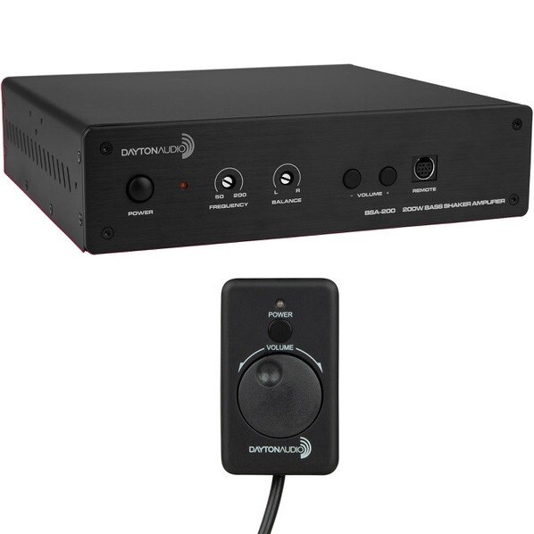 200W Bass Shaker Amplifier with Remote BSA-200 Bridgeable Class-D Amp 200 Watt