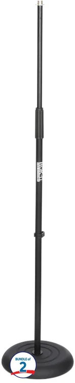 Gator Frameworks Rok-It Series Round Base Microphone Stand (2-pack)