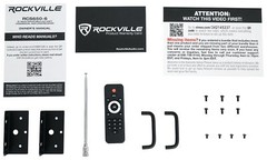 Rockville RCS650-6 650 Watt 6 Zone 70v Commercial/Restaurant Amplifier/Bluetooth