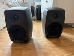 2 GENELEC 8030B Bi-Amplified 5” Powered Studio Monitor Pair + 2 XLR Cables