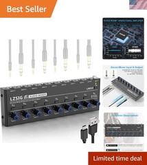 Audio Mixer, Stereo Line Mixer for Sub-Mixing, Ultra Low-Noise, 8-Channel, 1/…