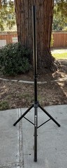 Rockville RVES05 Heavy Duty Tripod Single Speaker Stand – Black – extends to 71″