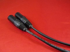 8 ft PRO Audio CAT 5e Ethernet Black Cable w/Neutrik EtherCon RJ45 plugs.