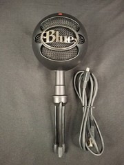 Blue Snowball ICE USB Condenser Microphone Matte Black **Tested & Working**