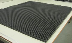 (2) Convoluted Charcoal EggCrate Acoustic Soundproofing Foam 82″x 54″x 1-1/2″