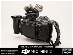 DJI Mic Mini 2 Stereo Mic Cold Shoe Mount Adapter and Holder with Tripod Thread