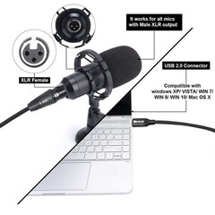 Devinal XLR Female to USB-C Cable 2M