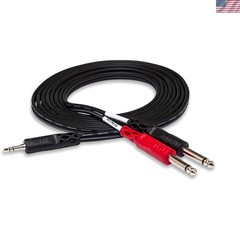 CMP-159 Stereo Breakout Cable, 3.5 mm TRS to Dual 1/4 Inch TS, 10 Feet