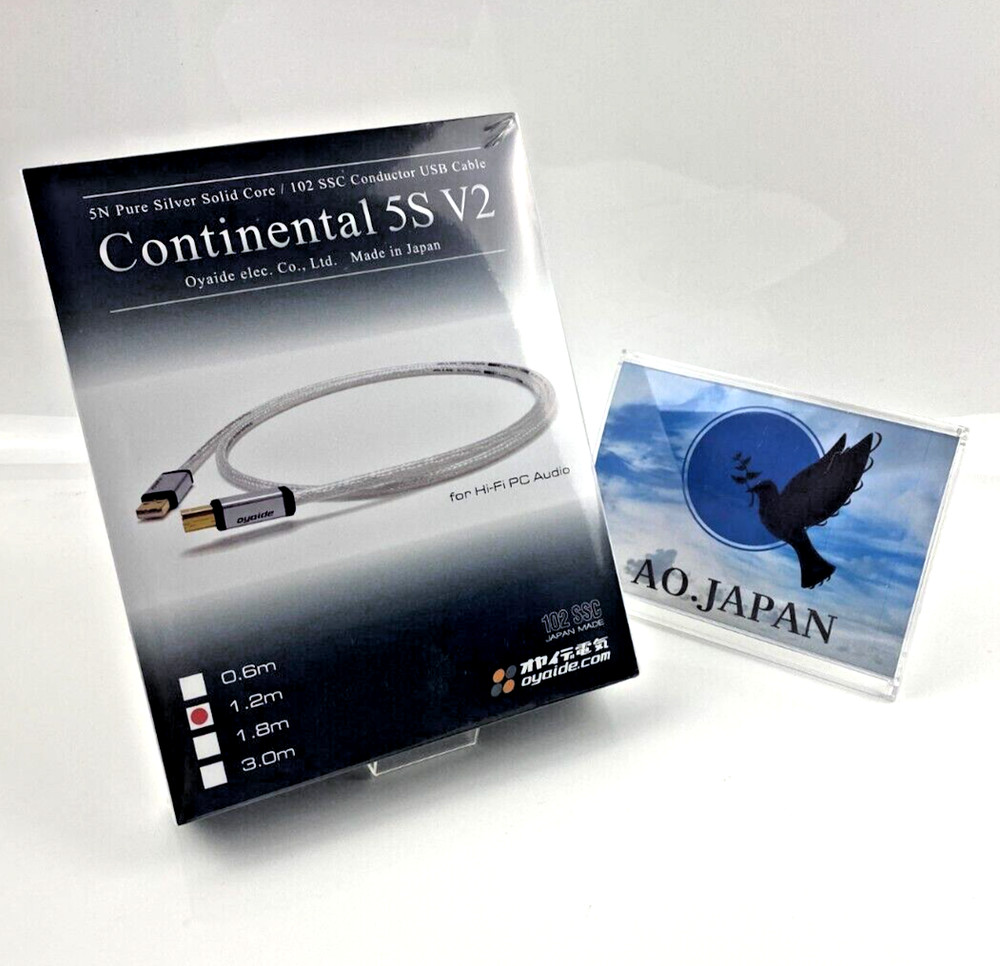 Oyaide Continental 5S V2 Ultimate USB 2.0 Cable 3.9ft/1.2 m Type A to Type B New