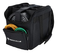 Rockville RLB25 Lighting Bag for (4) Par Lights SlimPAR 64 or RGBA + Controller