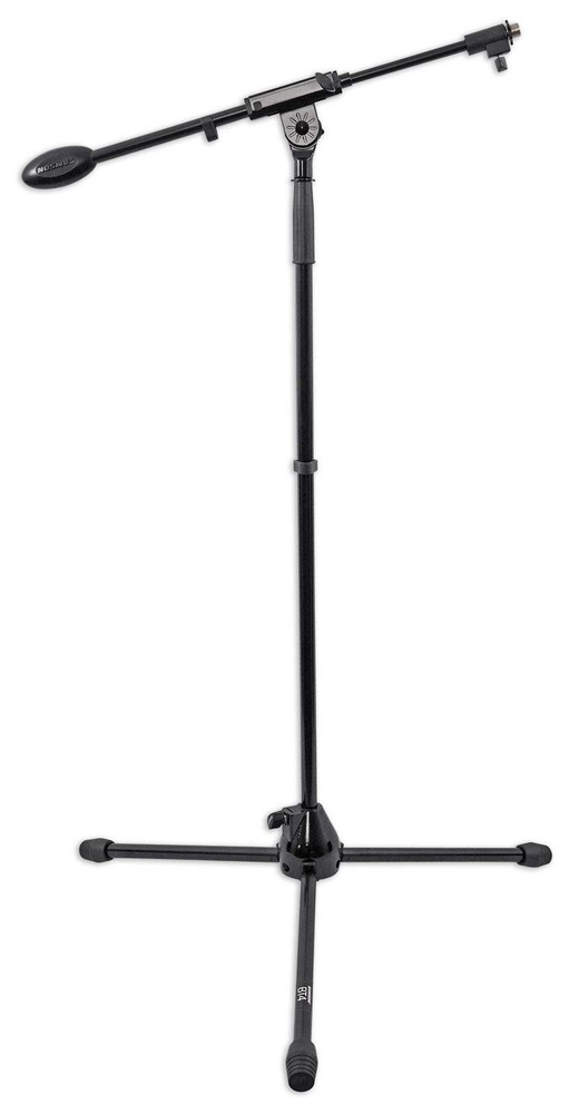 BT4 Heavy Duty Telescoping Microphone Mic Boom Stand, Tripod Cast Base