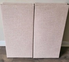 6 Sound Absorbing Acoustic Wall PANELS in BLUSH – SET of 6