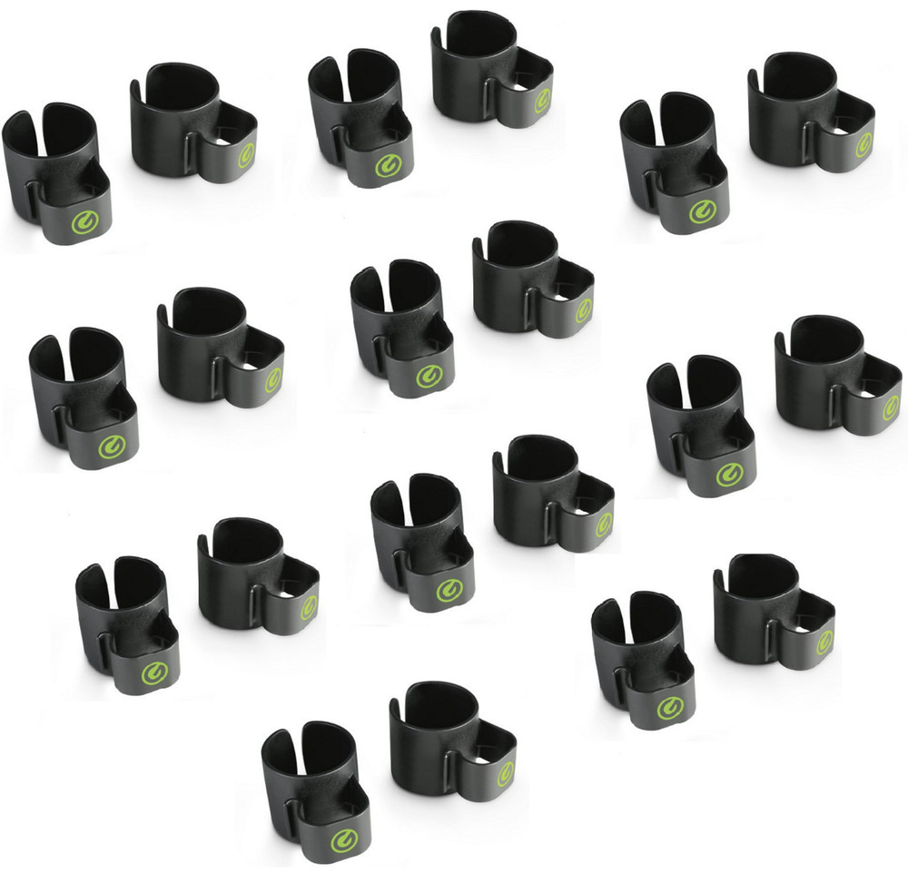 10x Gravity SA CC 35 B Cable Clips 35 mm for speaker stands & subwoofer poles