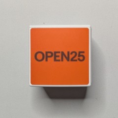 eBay Open 25 Microphone Flag. Square. Cube. Sign. Hand Held