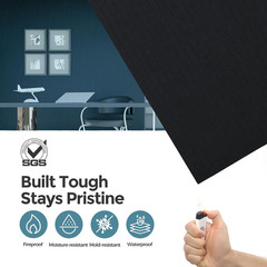 4 Pack Acoustic Wall Panels – Sound Absorbing, Self-Adhesive Black Decor