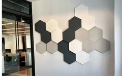 Hexagon Sound Absorbing Acoustic Wall Panel – WHITE