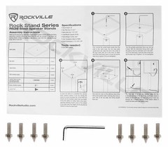 Pair 29” Steel White Stands For Dynaudio Excite X18 Bookshelf Speakers