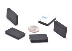Rectangle Rubber Feet Desktop Musical Gear 1″ x 1 1/2″ X 1/4” Tall w Adhesive