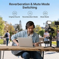 Mini Microphone for iPhone with Charging Case, Wireless Lavalier Microphone f…