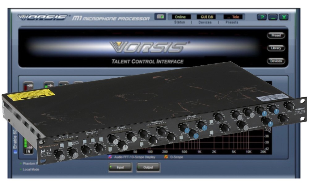 Wheatstone Vorsis M-1 AES Digital 96KHz Voice Processor Preamp Compressor M1