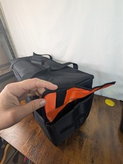 DJ Cable File Bag, Detachable Padded Bottom and Dividers, Travel Gig