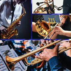 Wireless UHF Saxophone Microphone System, Clip-On Instrument Microphone for Sax