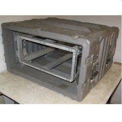 Pelican Hardigg Classic Rackmount 04U x20 Rack Shock Mount 19″ Dark Gray