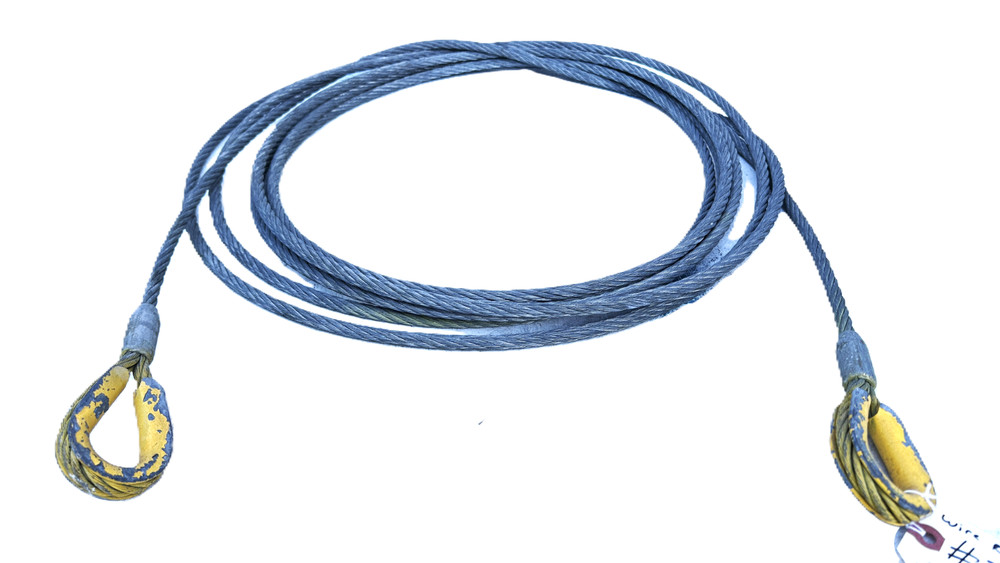 Unbranded 3/2″ x 10Ft Wire Rope Cable #2121 (Lot of 2)THS