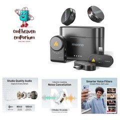 Wave T5 Mini Magnetic Wireless Lavalier Microphone – 48kHz/24bit, 1000ft Range