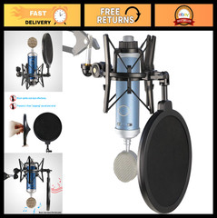 Shock Mount with Pop Filter & Windscreen for Bluebird SL Microphone – Vibration
